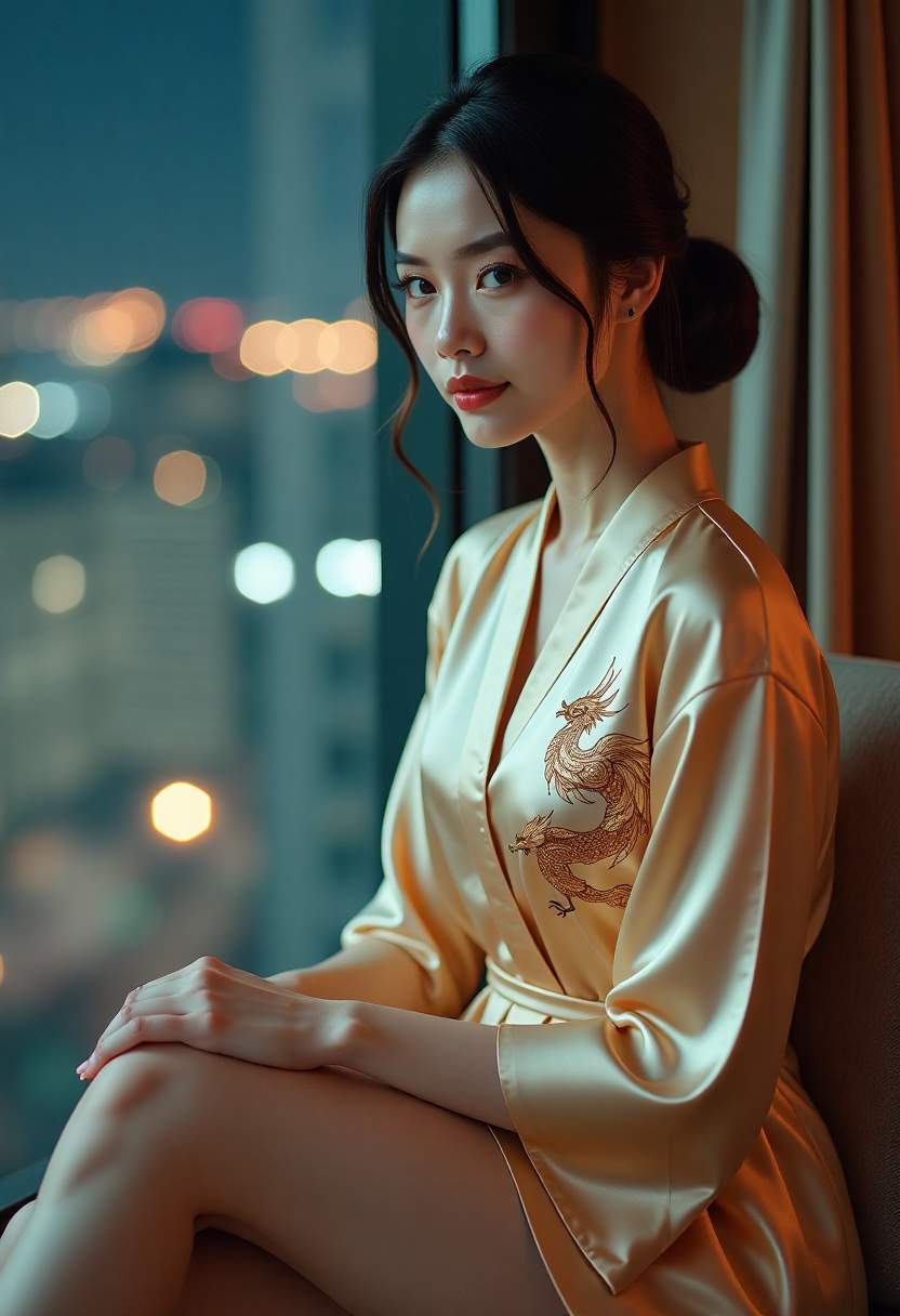 海岸城市夜色中的电影剧照